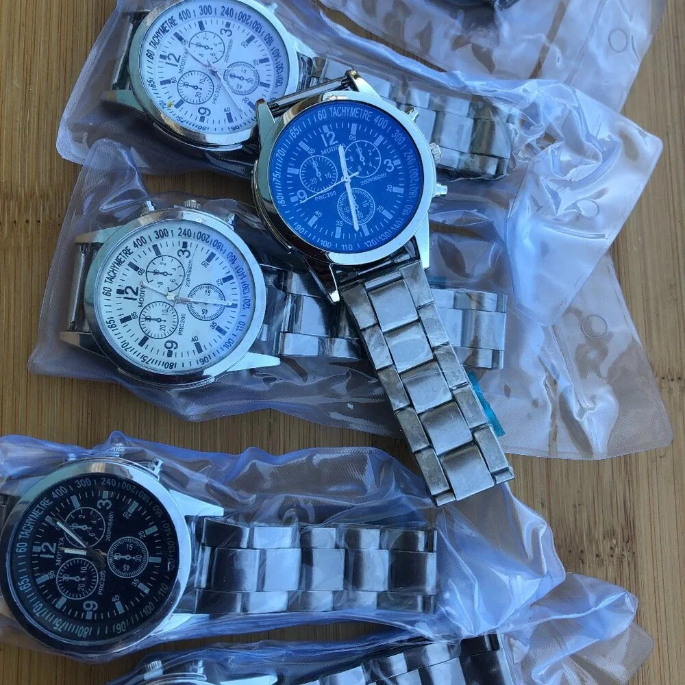 Clearance- 6 Men's Watches Alloy Band
